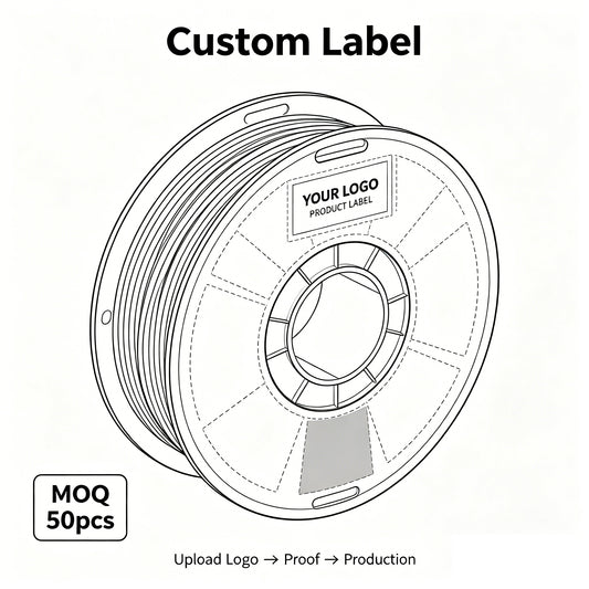 Custom Filament Private Label Stickers MOQ 50