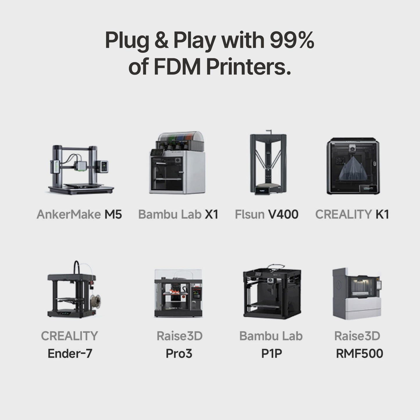 Flowfil High Strength PETG Filament 1.75mm 1KG Durable 3D Printing Material（10pcs）