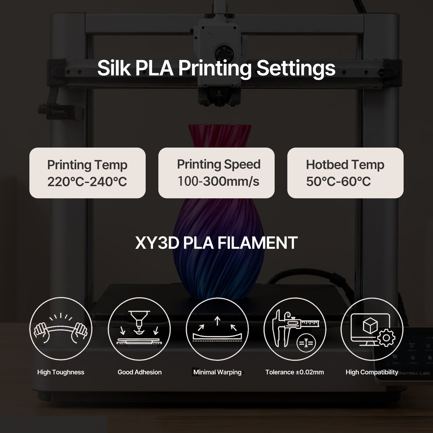 Flowfil Silk PLA Filament 1.75mm 10*1KG
